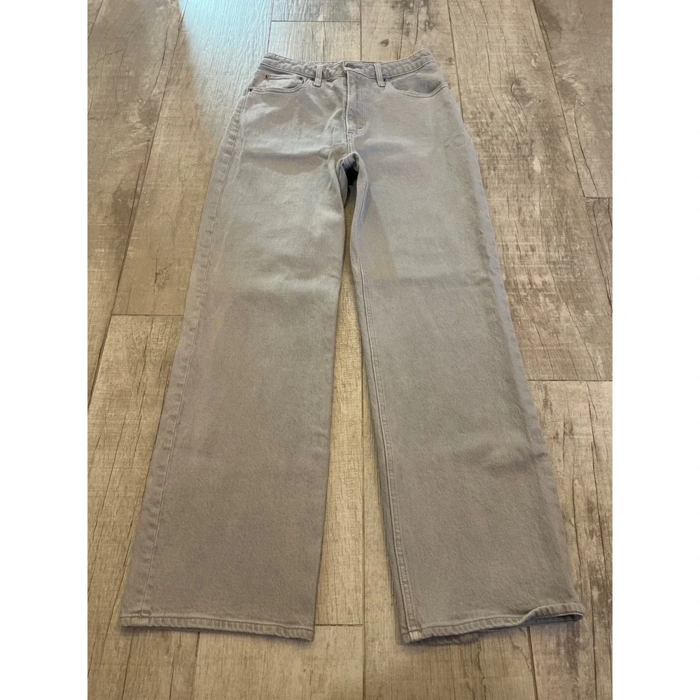 Abercrombie & Fitch 90s Relaxed Jean High Rise Curve Love Grey 28‎ 6R